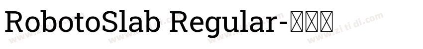 RobotoSlab Regular字体转换